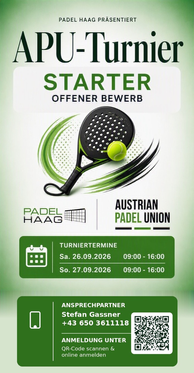 Starter Turniere 26.09 & 27.09